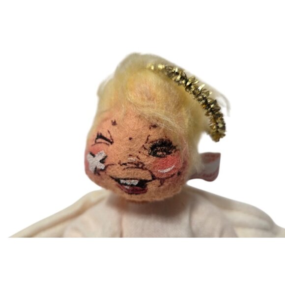 Annalee Dolls Vintage 1980s Naughty Baby Angel with Sling Shot in a Cloud - Picture 4 of 7